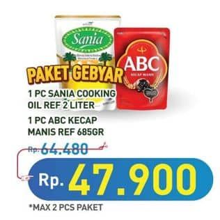 Promo Harga Sania Minyak Goreng + ABC Kecap Manis  - Hypermart