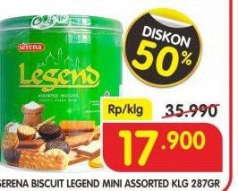 Promo Harga SERENA Biskuit Legend 287 gr - Superindo