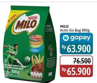 Promo Harga Milo ActivGo Reguler 800 gr - Alfamidi