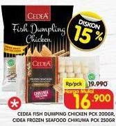 CEDEA Fish Dumpling Chicken Pck 200gr, Frozen Seafood Chikuwa Pck 250gr