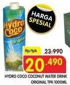 Promo Harga HYDRO COCO Minuman Kelapa Original 1000 ml - Superindo