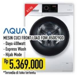 Promo Harga Aqua FQW-850829QD Mesin Cuci Front Load 8.5kg  - Hypermart