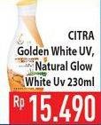 Promo Harga CITRA Hand & Body Lotion Golden White, Natural Glowing White 230 ml - Hypermart