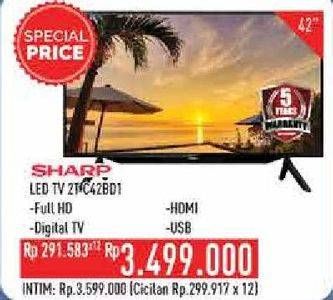 Promo Harga SHARP 2T-C42BD1i | LED TV 42"  - Hypermart