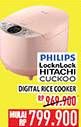 Promo Harga Philips/LocknLock/Hitachi/Cuckoo Digital Cooker  - Hypermart
