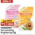 Promo Harga Pinkberry Maskberry Pearl Niacinamide, Honey Aloe 22 gr - Alfamart