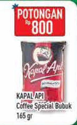 Promo Harga Kapal Api Kopi Bubuk Special 165 gr - Hypermart