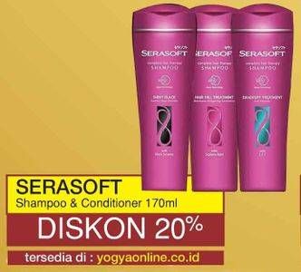 Promo Harga SERASOFT Shampoo / Conditioner 170 ml - Yogya