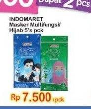 Promo Harga INDOMARET Masker Hijab, Multifungsi Anti Bakteri 5 pcs - Indomaret
