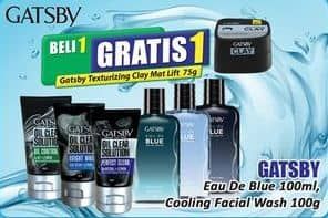Promo Harga Gatsby Eau De Blue/Cooling Facial Wash  - Hari Hari