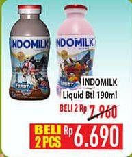 Promo Harga Indomilk Susu Cair Botol 190 ml - Hypermart