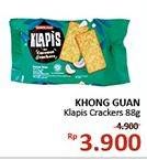 Promo Harga KHONG GUAN Klapis Coconut Crackers 88 gr - Alfamidi