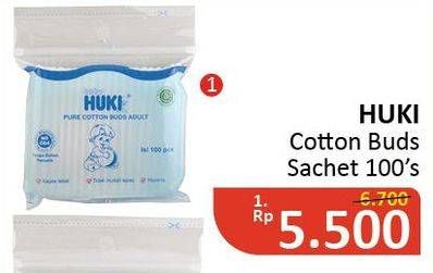 Promo Harga HUKI Cotton Buds 100 pcs - Alfamidi