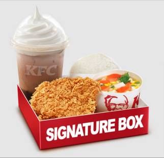 Promo KFC 1 Ayam+1 Nasi+ Mocha Float+Soup. Belum termasuk PPN