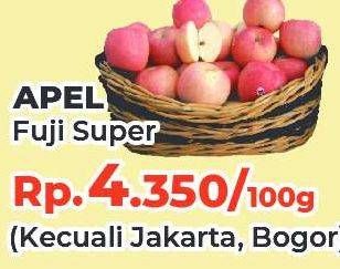 Promo Harga Apel Fuji Super per 100 gr - Yogya