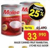 Promo Harga Malee Canned Fruit Rambutan, Lychee 565 gr - Superindo