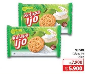 Promo Harga NISSIN Coconut Biscuits Kelapa Ijo 280 gr - Lotte Grosir