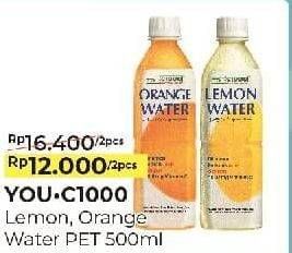 Promo Harga YOU C1000 Isotonic Drink Orange, Lemon per 2 botol 500 ml - Alfamart