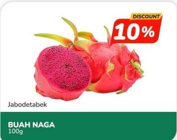 Promo Harga Buah Naga Merah per 100 gr - Indomaret