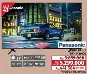 Promo Harga Panasonic TH-43HS500G | Android TV  - Lotte Grosir
