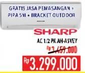 Promo Harga SHARP AH-A5SEY - AC 1/2PK  - Hypermart
