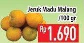 Promo Harga Jeruk Malang Madu per 100 gr - Hypermart