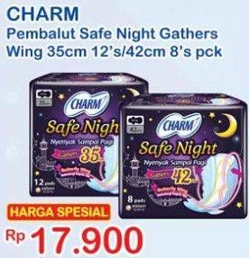 Promo Harga Safe Night Gathers 35cm 12s; Wing 42cm 8s  - Indomaret
