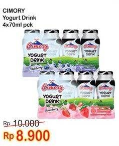 Promo Harga CIMORY Yogurt Drink per 4 botol 70 ml - Indomaret