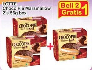 Promo Harga LOTTE Chocopie Marshmallow per 2 box 2 pcs - Indomaret