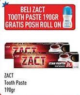 Promo Harga ZACT Pasta Gigi untuk Penyuka Teh dan Kopi 190 gr - Hypermart