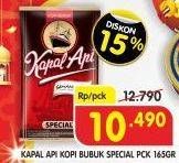 Promo Harga KAPAL API Kopi Bubuk Special 165 gr - Superindo