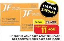 Promo Harga JF SULFUR Sabun Pembersih Wajah Acne Care, Oily Skin Care  - Superindo
