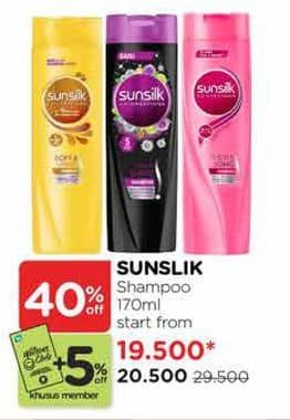 Promo Harga Sunsilk Shampoo 170 ml - Watsons