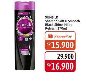 SUNSILK Shampo Soft & Smooth, Black Shine, Hijab Refresh 170ml