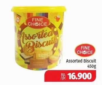 Promo Harga FINE CHOICE Assorted Biscuits 450 gr - Lotte Grosir