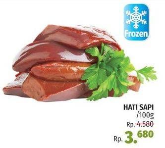 Promo Harga Beef Liver (Hati Sapi) per 100 gr - LotteMart