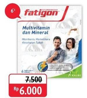 Promo Harga FATIGON Multivitamin dan Mineral 6 pcs - Alfamidi