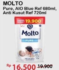 Promo Harga MOLTO Pure, AIO Blue, Anti Kusut 720 mL  - Alfamart