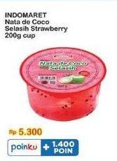 Promo Harga Indomaret Nata De Coco Selasih Strawberry 200 gr - Indomaret