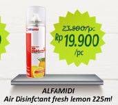 Promo Harga ALFAMIDI Air Disinfectant Fresh Lemon 225 ml - Alfamidi