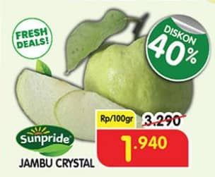 Promo Harga Sunpride Jambu Crystal per 100 gr - Superindo