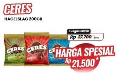 Promo Harga Ceres Hagelslag Rice Choco 200 gr - Carrefour