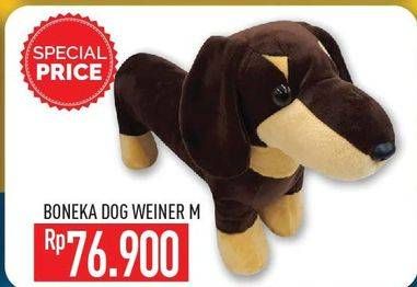 Promo Harga Boneka Dog Weiner M  - Hypermart