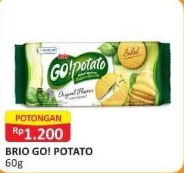 Promo Harga Siantar Top GO Potato Biskuit Kentang Original 60 gr - Alfamart