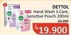 Promo Harga Dettol Hand Wash Anti Bakteri Skincare, Anti Bakteri Sensitive 200 ml - Alfamidi