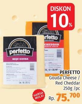 Promo Harga PERFETTO Gouda Cheese 250 gr - LotteMart