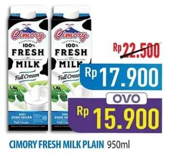 Promo Harga Cimory Fresh Milk Full Cream 950 ml - Hypermart