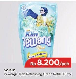 Promo Harga SO KLIN Pewangi Hijab Refreshing Green 800 ml - TIP TOP