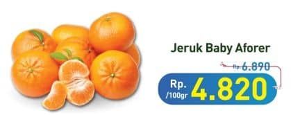 Jeruk Baby per 100 gr Diskon 30%, Harga Promo Rp4.820, Harga Normal Rp6.890