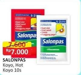 Promo Harga Salonpas Koyo Pereda Nyeri Hot 10 pcs - Alfamart